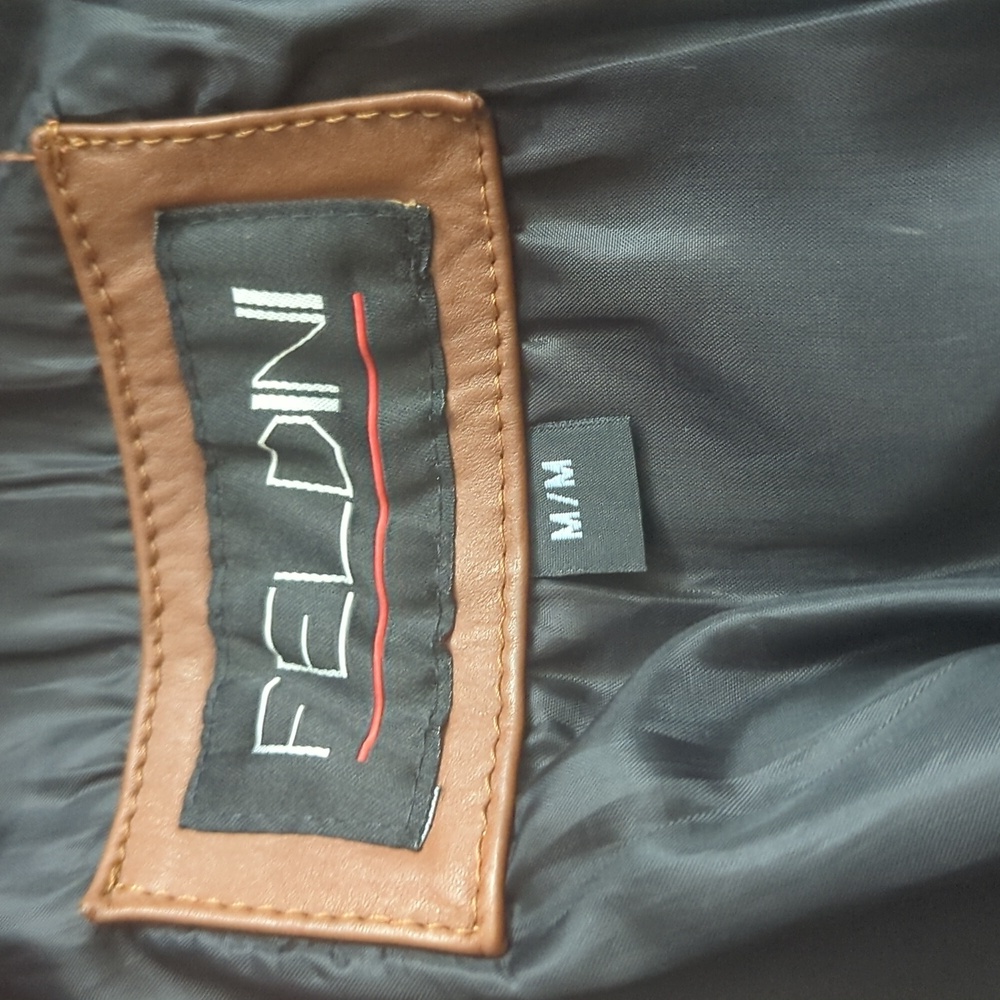 FELDINI Women's Brown Ovino Leather Jacket - Picture 7 of 11
